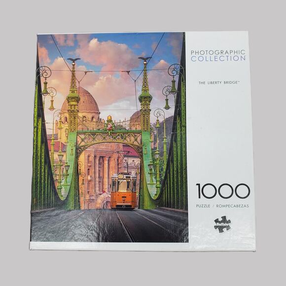 Buffalo‎ Photographic Collection The Liberty Bridge 1000 Piece Puzzle Pre-Owned - Picture 1 of 7